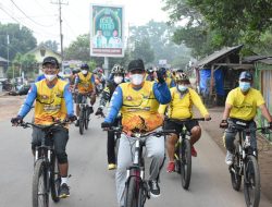 Azwar Gowes Sepeda Bareng Komunitas Di Sekampung