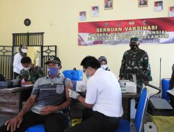 Kodim Lampung Timur Vaksinasi Lansia
