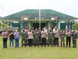 Kapolres Kunjungi Kodim 0429 Lampung Timur