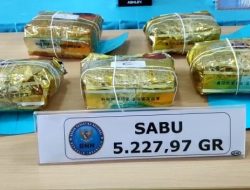 BNNP Lampung Amankan 5,2Kg Sabu