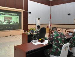 Rakor Virtual Serbuan Vaksinasi Kodam Sriwijaya