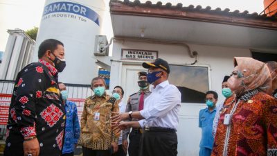 Menko PMK Cek Ketersediaan Oksigen Di Lampung