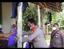 Polres Lamsel Bagikan Sumbangan Dari PT Asia Makmur