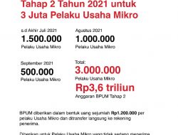 Pemerintah Salurkan BPUM Tahap Dua Sebesar Rp3,6 T