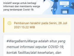 Warga Bantu Warga, Gerakan Solidaritas Hadapi Covid 19