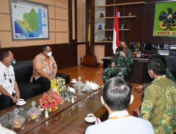 Danrem Terima OJK dan Asisten I Pemprov Lampung