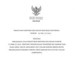 Percepatan Anggaran Daerah Guna Penanganan COVID-19