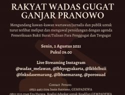 Rakyat Wadas Menggugat Ganjar Pranowo