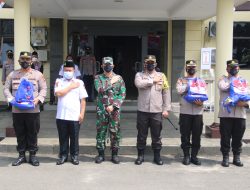 Dandim Dampingi Kapolres Lamtim Pelepasan Bansos