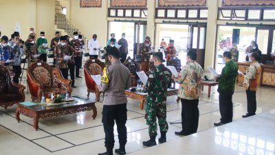 Pemkab Lamtim Rakor Deklarasi Peduli Pencegahan Covid-19