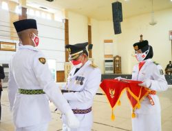 Dawam Kukuhkan 32 Orang Calon Paskibraka Lampung Timur