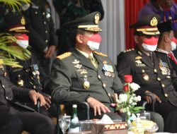 Danrem 043 Gatam Ikuti Upacara Peringatan HUT Ke-76 Kemerdekaan RI
