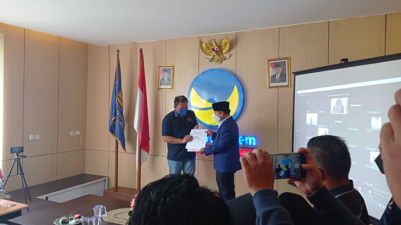 Herman HN Resmi Jabat Ketua NasDem Lampung