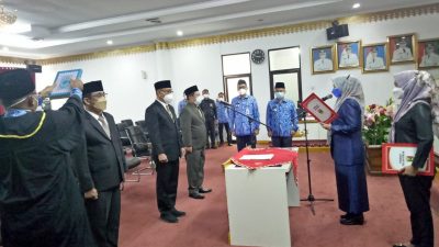 Pesan Bupati Dewi Handajani Melantik Pejabat Tanggamus