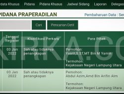 Kejari Lampung Utara Dipraperadilankan Tersangka Korupsi Jalan Kalibalangan