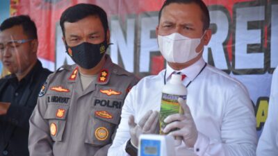Polda Lampung Amankan Pupuk Ilegal di Pringsewu