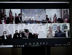 Dua Terdakwa Proyek Jalan Kalibalangan Lampung Utara Disidang