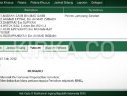 Polres Lampung Selatan Menangkan Praperadilan di PN Kalianda