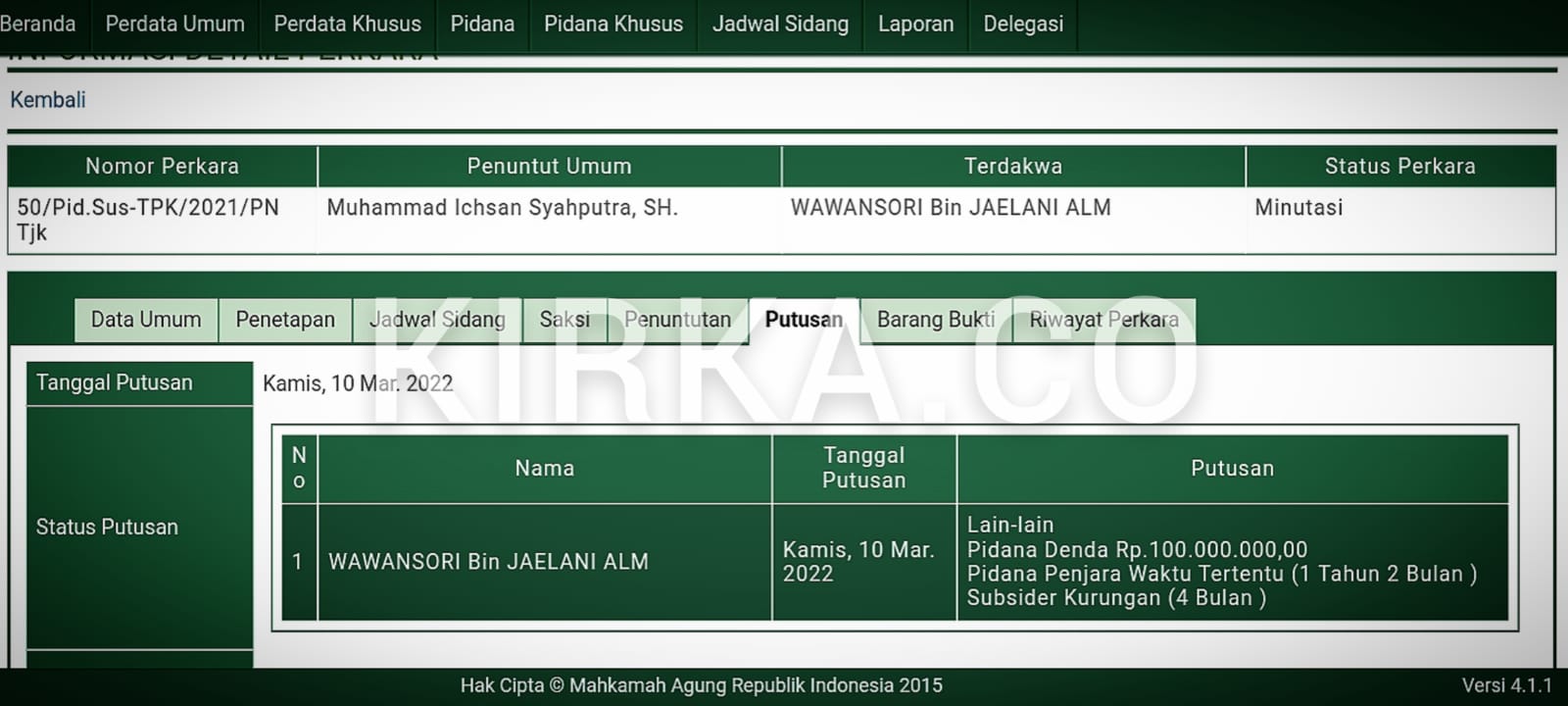 Peratin Sumber Agung Pesisir Barat Wawansori