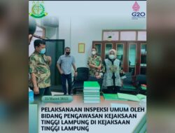 Bidang Intelijen Kejati Lampung Jalani Inspeksi Umum