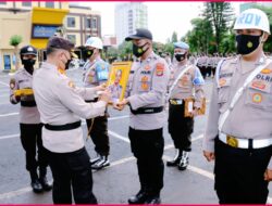 Kapolresta Bandar Lampung Pimpin Upacara PTDH