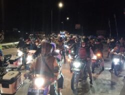 Jamin Keamanan, Polda Lampung Beri Pengawalan Pemudik Motor