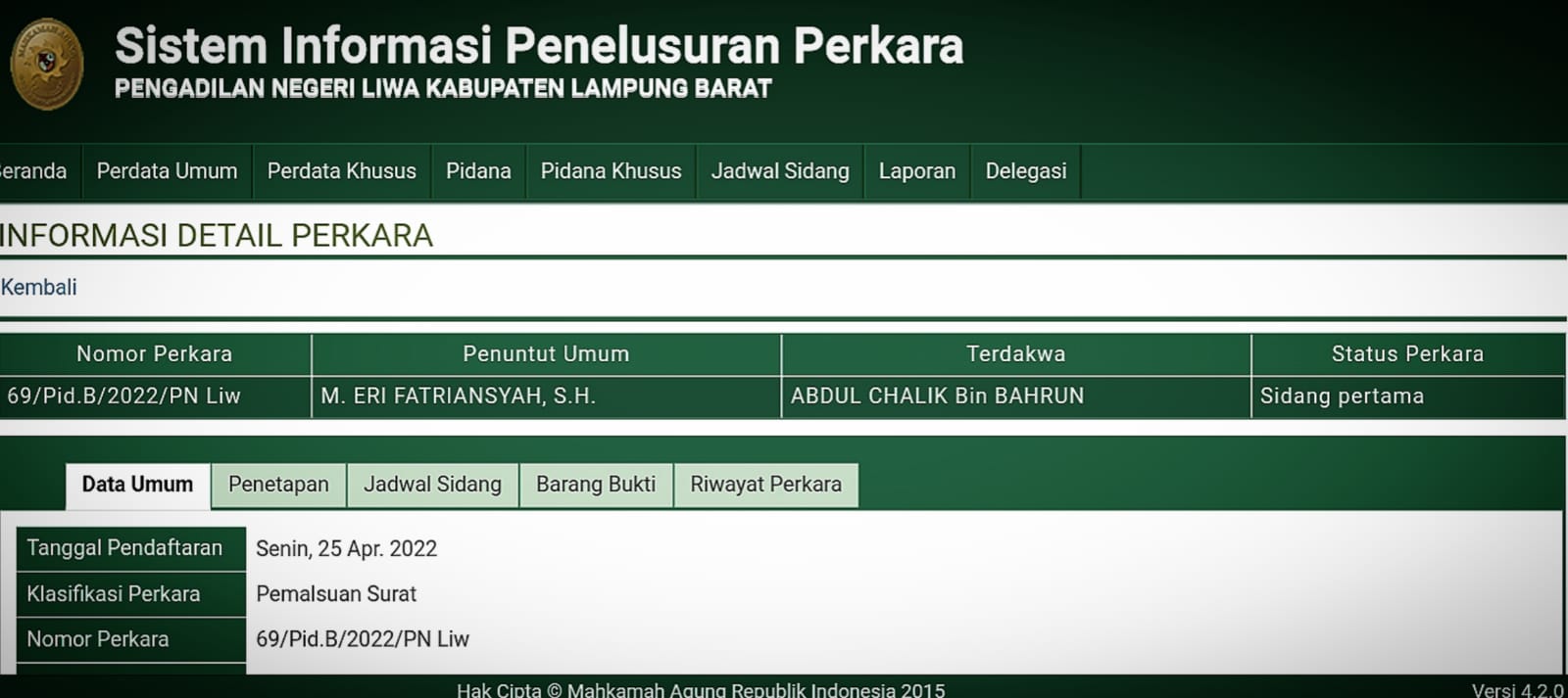 Dugaan Pemalsuan Surat Panggilan KPK