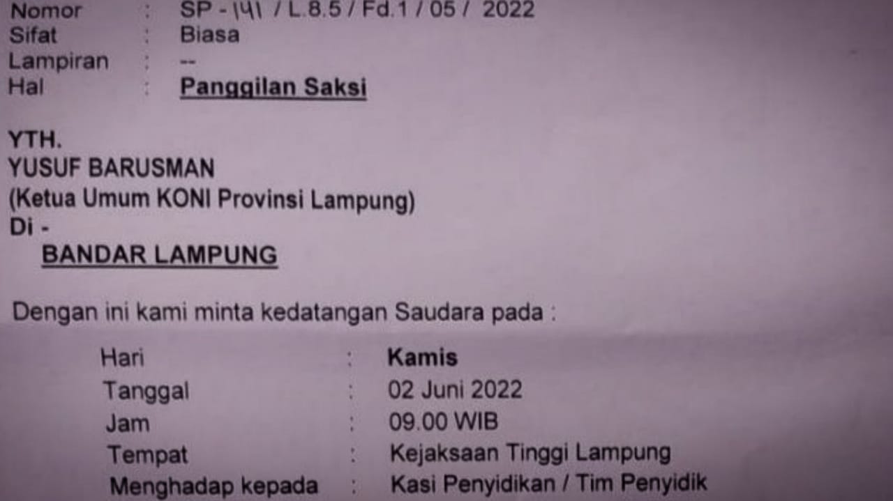 Yusuf Sulfarano Barusman Dikabarkan Segera Diperiksa Kejaksaan