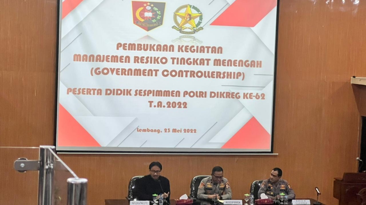 Kompol Alaidin Ikuti Materi Kuliah Manajemen Resiko Sespimmen Polri