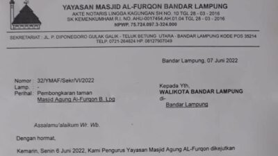 Yayasan Masjid Alfurqon Bandar Lampung Tolak Diorama Bung Karno