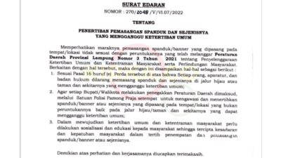 Hantoni Hasan Apresiasi Gerak Cepat Gubernur Lampung