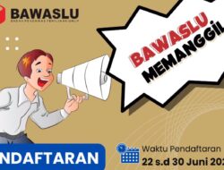 Pendaftaran Calon Anggota Bawaslu Lampung 2022-2027 Dibuka