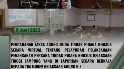 Jampidsus Kejagung Beri Pengarahan Kepada Kejati Lampung