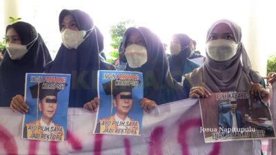 Rektorat Unila Didemo Aliansi Mahasiswa Universitas Lampung