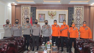 KIRKA.CO Polda Lampung dan Basarnas Lampung Susun Rencana Latihan Bersama