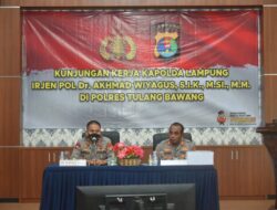 Kapolda Lampung Irjen Akhmad Wiyagus Puji Kinerja AKBP Hujra Soumena