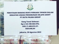 Kerugian Negara Kasus PT Duta Palma Group Jadi Rp104 Triliun