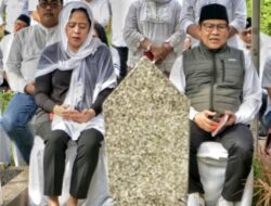 Puan Maharani dan Cak Imin Ziarah Bersama di Makam Taufik Kiemas