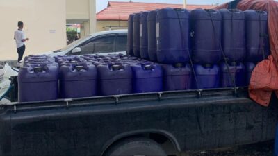 Polres Lampung Selatan Tangkap Pria Bawa Ribuan Liter Solar Subsidi