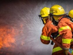 Polisi Respons Kebakaran di Kompleks Gedung Mahan Agung Gubernur Lampung