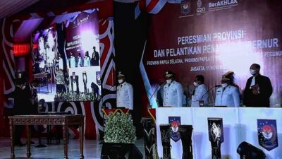 3 Pj Gubernur Daerah Otonomi Baru Papua Dilantik