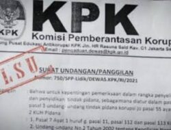 Terdakwa Pemalsuan Surat KPK Dituntut Penjara