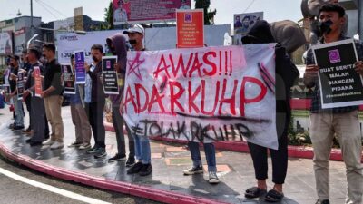 Aksi Tolak Pengesahan RKUHP di Lampung