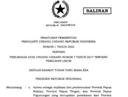 Jokowi Tandatangani Perppu Pemilu 2024