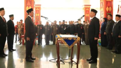 Pj Bupati Lampung Barat Nukman Dilantik