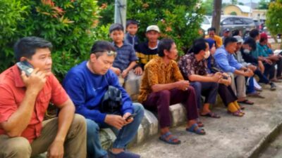 Petani Penggarap Lahan Eks Tran Pago Jaya Sambangi Polda Lampung