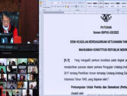 Dapil DPR dan DPRD Provinsi di UU Pemilu Inkonstitusional