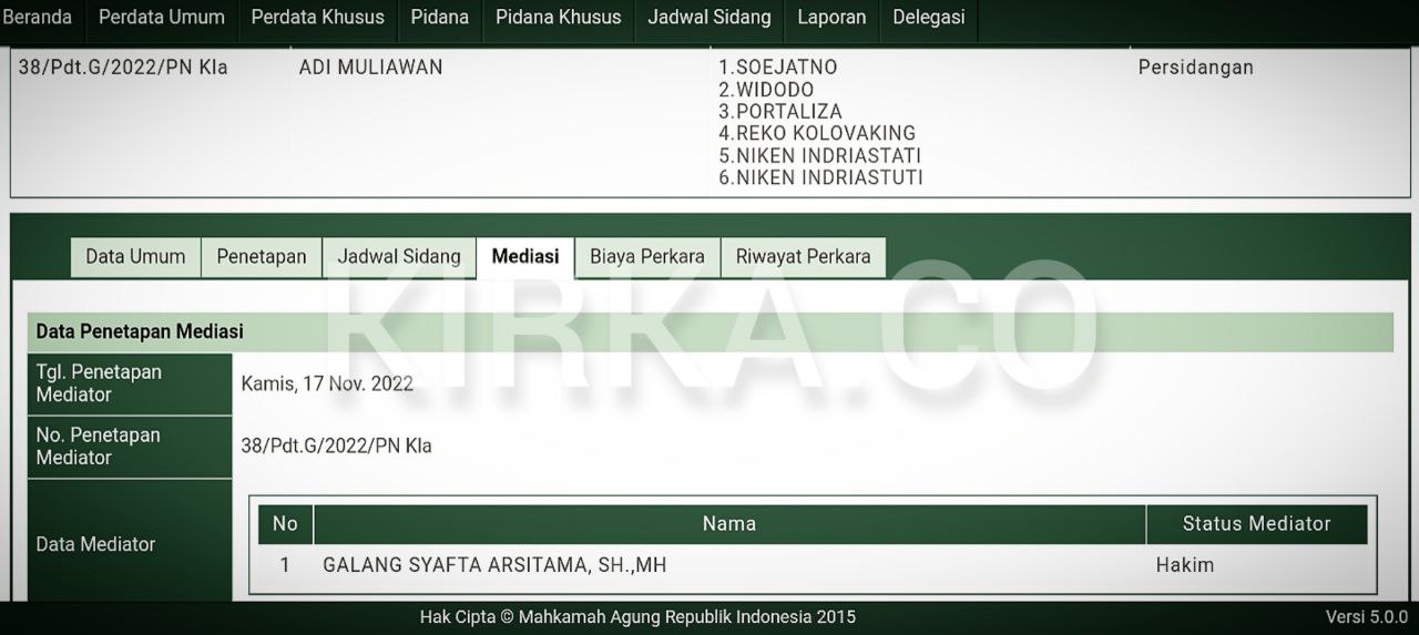 Gugatan Sertifikat Lahan Malangsari Masuk Mediasi