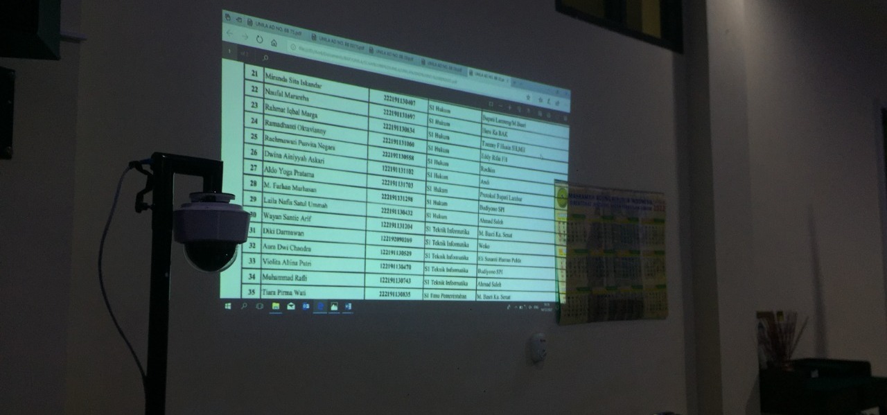 Protokol Bupati Lampung Barat Tercatat Sebagai Identitas Penitip Mahasiswa Unila