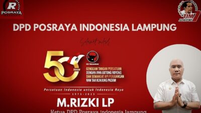 Oknum ASN Bandar Lampung Ucapkan HUT PDIP